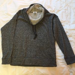 Grey and white colored sweater